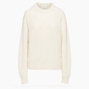 Aritzia Wilfred Wool Cotton Rib Knit Oversized Sweater